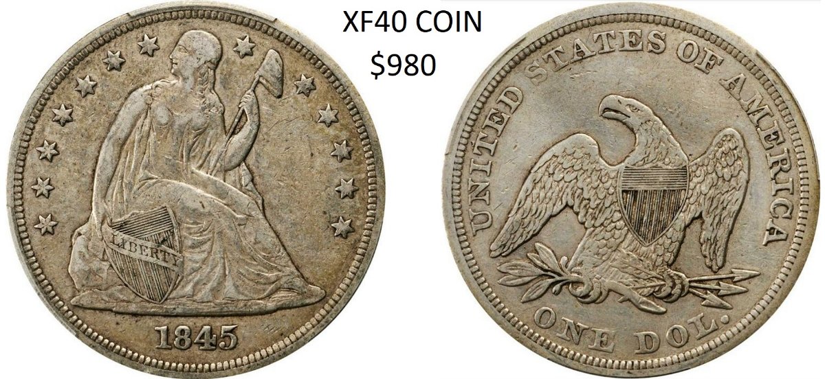 1845-$1-Liberty-Seated-Silver-Dollar